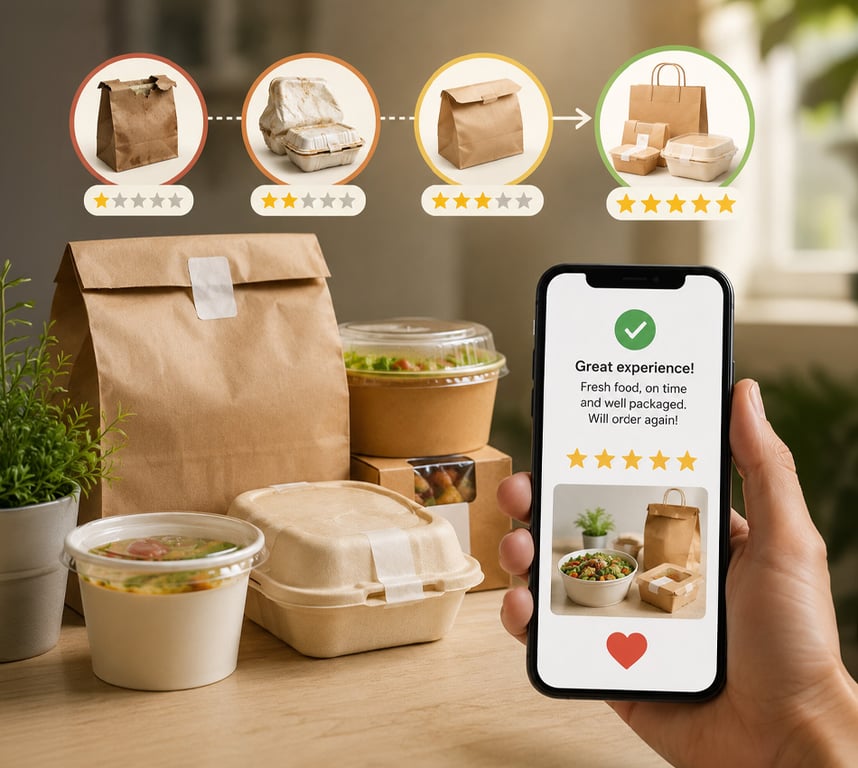 How Packaging Quality Impacts Food Delivery Ratings & Reviews